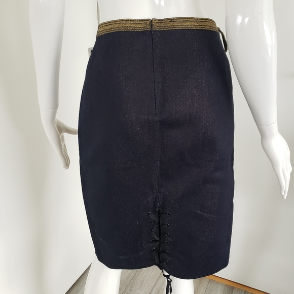 GAULTIER2 DENIM SKIRT - Picture 6 of 12